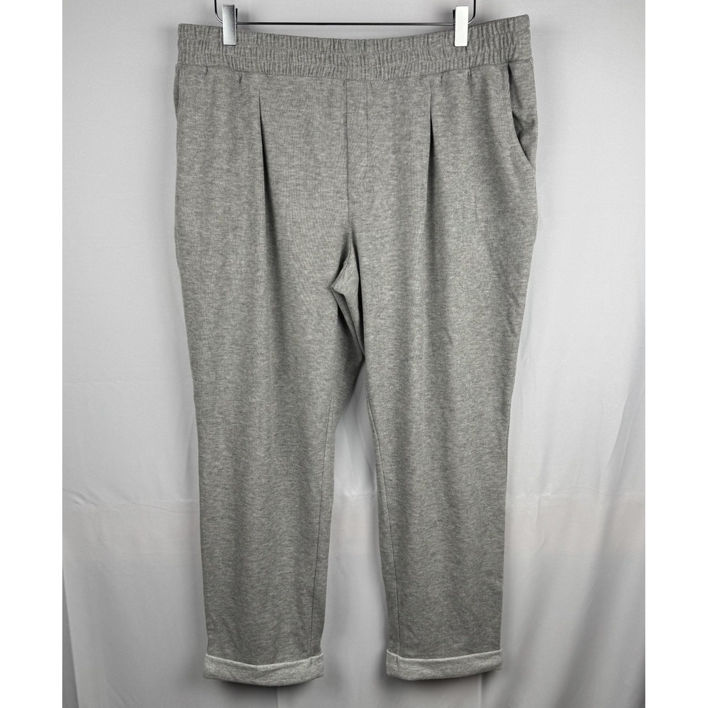 AnyBody Cozy Comfy Jogger Pull On Lounge Casual Pants Grey Size XL